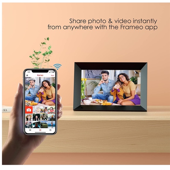 NEW HD Touch Screen Smart Cloud 10.1 Inch WiFi Photo Frame with Motion Sensor - Picture 3 of 9